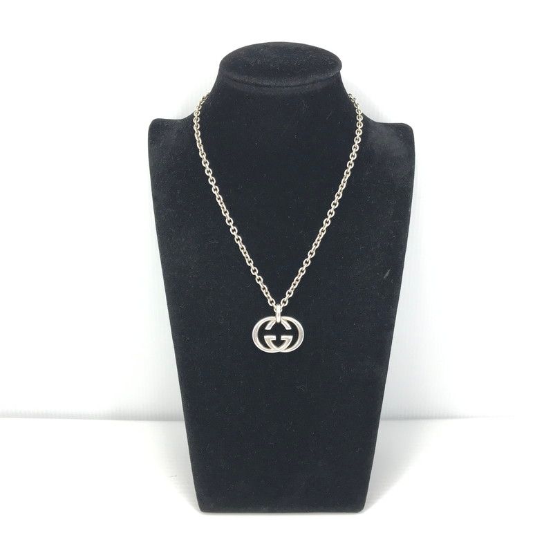 【中古品】 GUCCI グッチ INTERLOCKING G NECKLACE インターロッキング G ネックレス アクセサリー 【182-260721-YY-13-tagh】