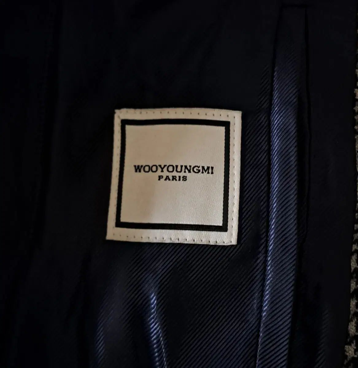 WOOYOUNGMI ウーヨンミ グレンチェック ウール カシミア混 ロング