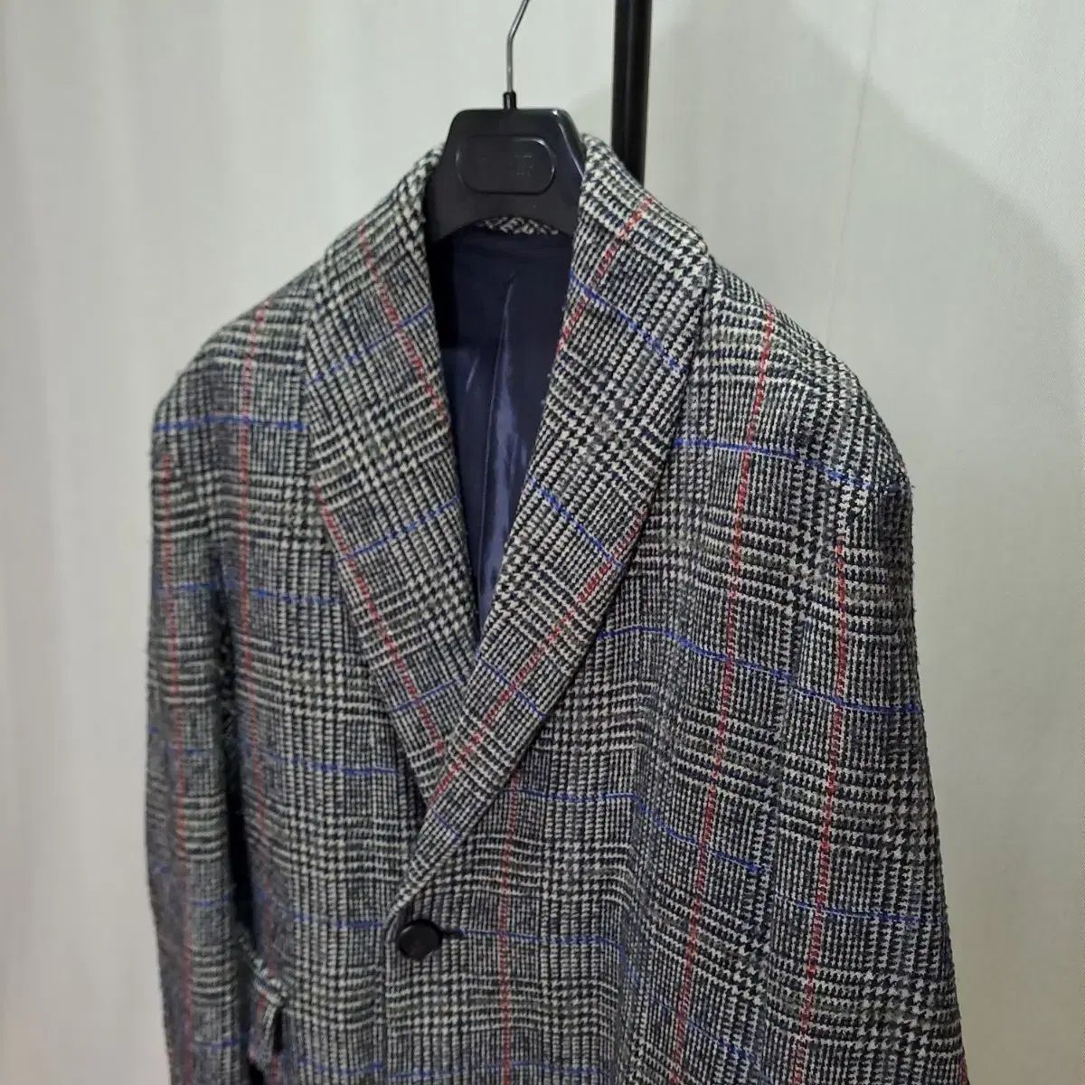 WOOYOUNGMI ウーヨンミ グレンチェック ウール カシミア混 ロング