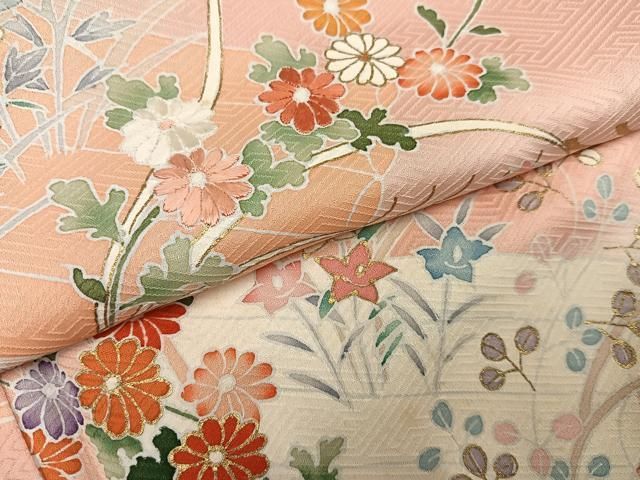 平和屋着物○訪問着 花筏 暈し染め 金彩 正絹 逸品 AABK8251ph - メルカリ