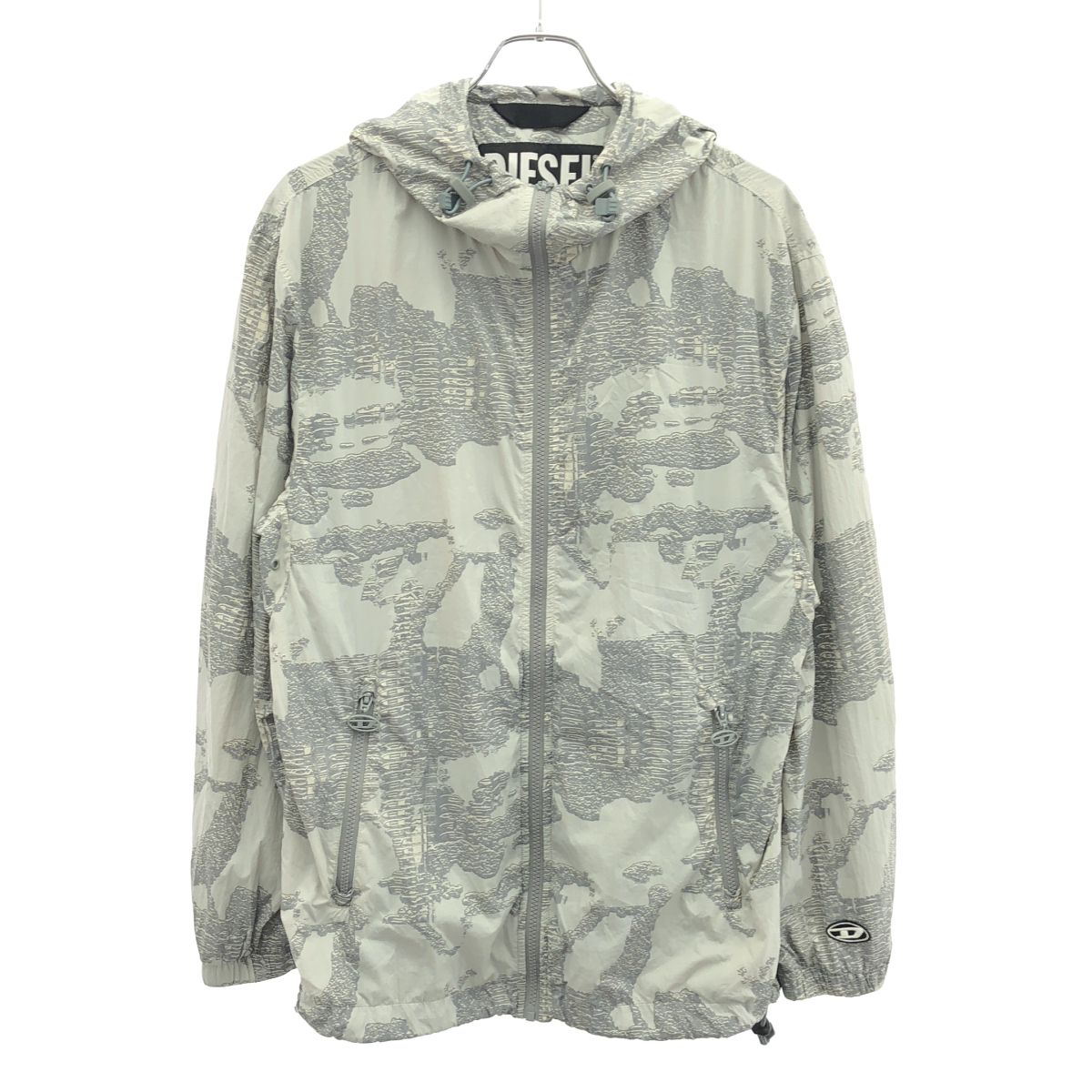 DIESEL ディーゼル ナイロンカモフラージュ パーカー J-WARRETT-CMF-A