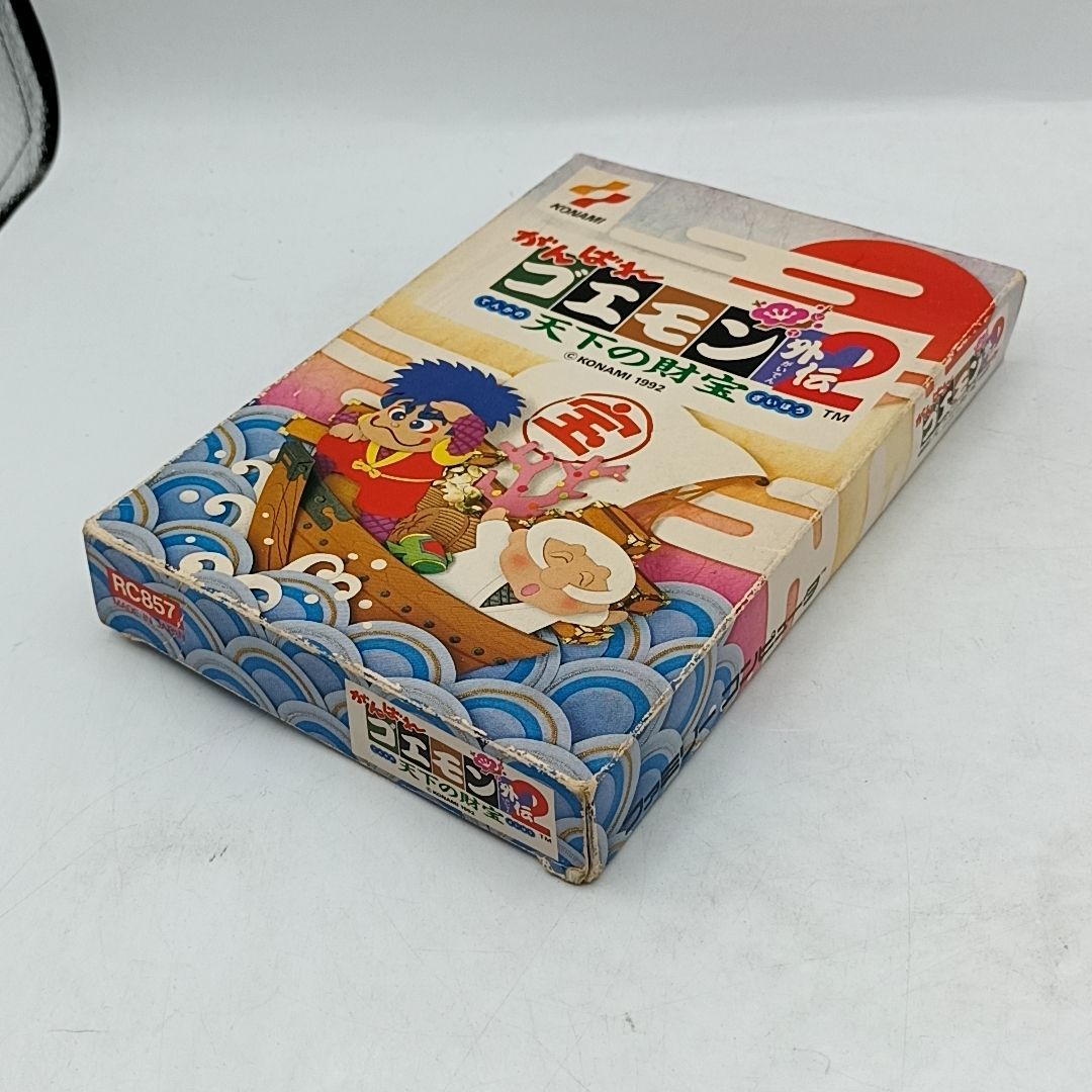FCソフト】「がんばれゴエモン外伝2」 外箱・説明書付き 動作品