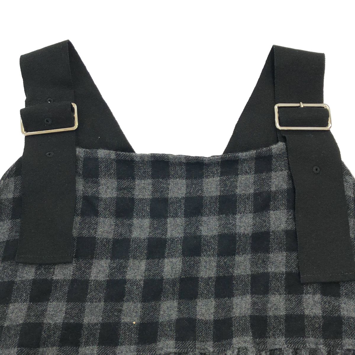 21AW トリコ コムデギャルソン サロペット ネイビー Sサイズ tao tricot COMME des GARCONS トリココムデギャルソン 21AW ブロック