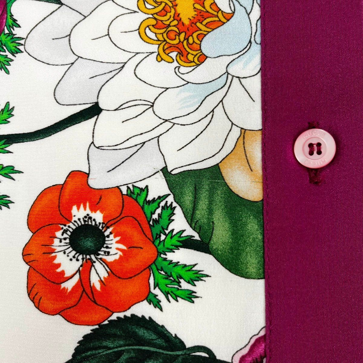 GUCCI グッチ フローラル ベルテッドシルクワンピース 362041 ZCP30