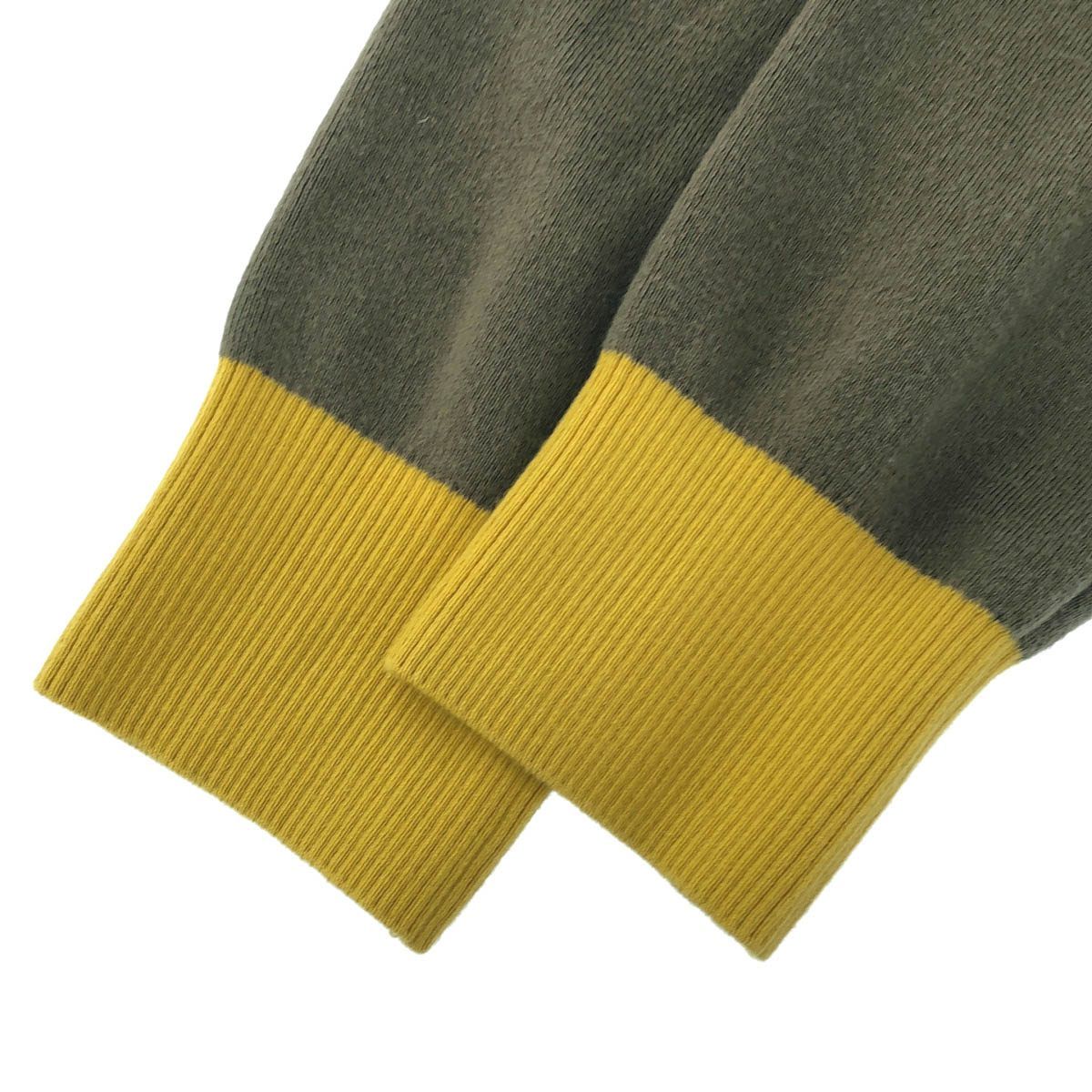 CABaN キャバン 20AW コットンカシミヤ バイカラーVネックカーディガン