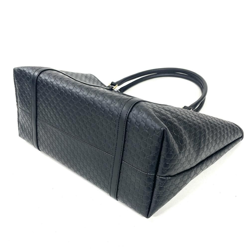 グッチ GUCCI トートバッグ グッチシマ 449647 ブラック【中古
