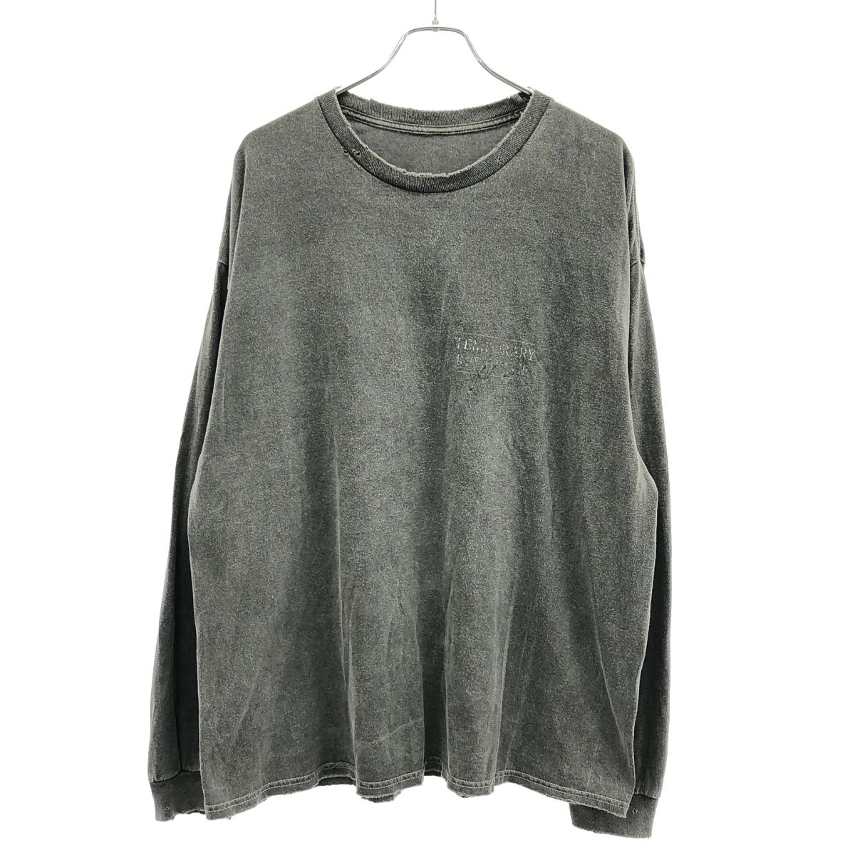 ANCELLM アンセルム T/RESIDENCE DYED LS T-SHIRT ダメージ加工ロング