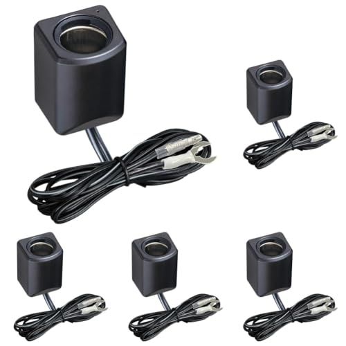 N◆セイワ(SEIWA) 車内用品 電源ソケット 1穴 IMP075 プラグ抜け防止 12V/24V車対応 約1m (× 5)