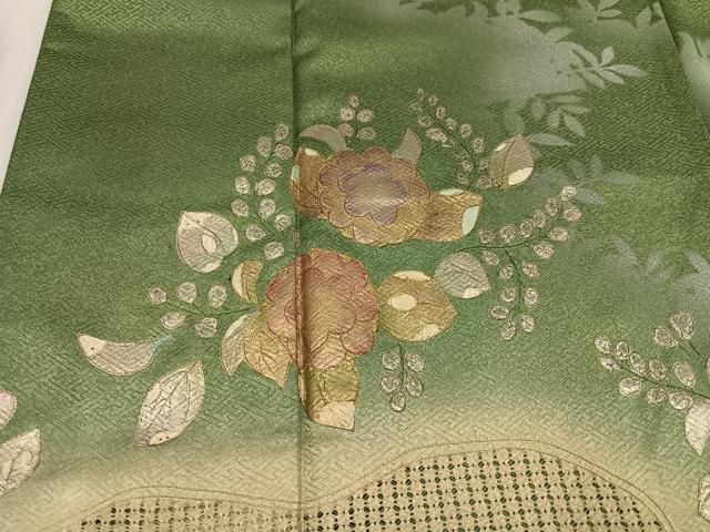平和屋着物○訪問着 中国三大刺繍 スワトウ刺繍 汕頭刺繍 辻が花 暈し