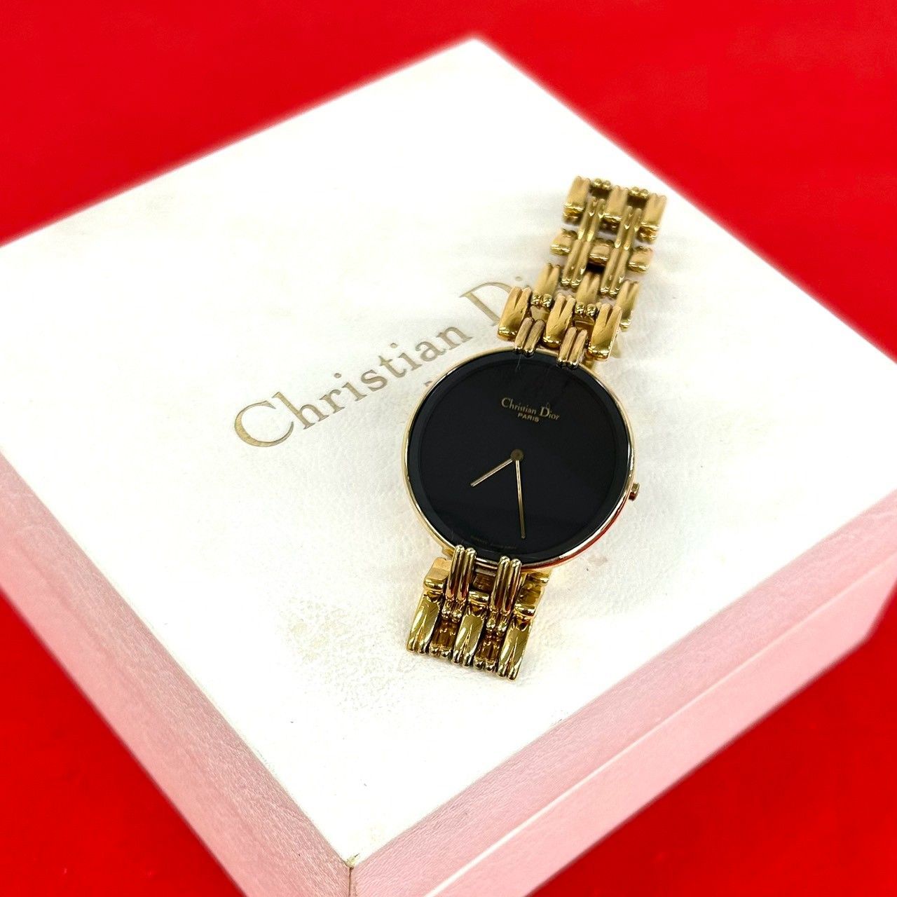 稼働品 極 美品 箱付き Christian Dior クリスチャンディオール
