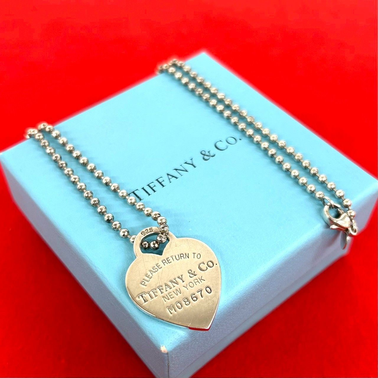 極 美品 TIFFANY&Co. ティファニー リターントゥ ハートタグ