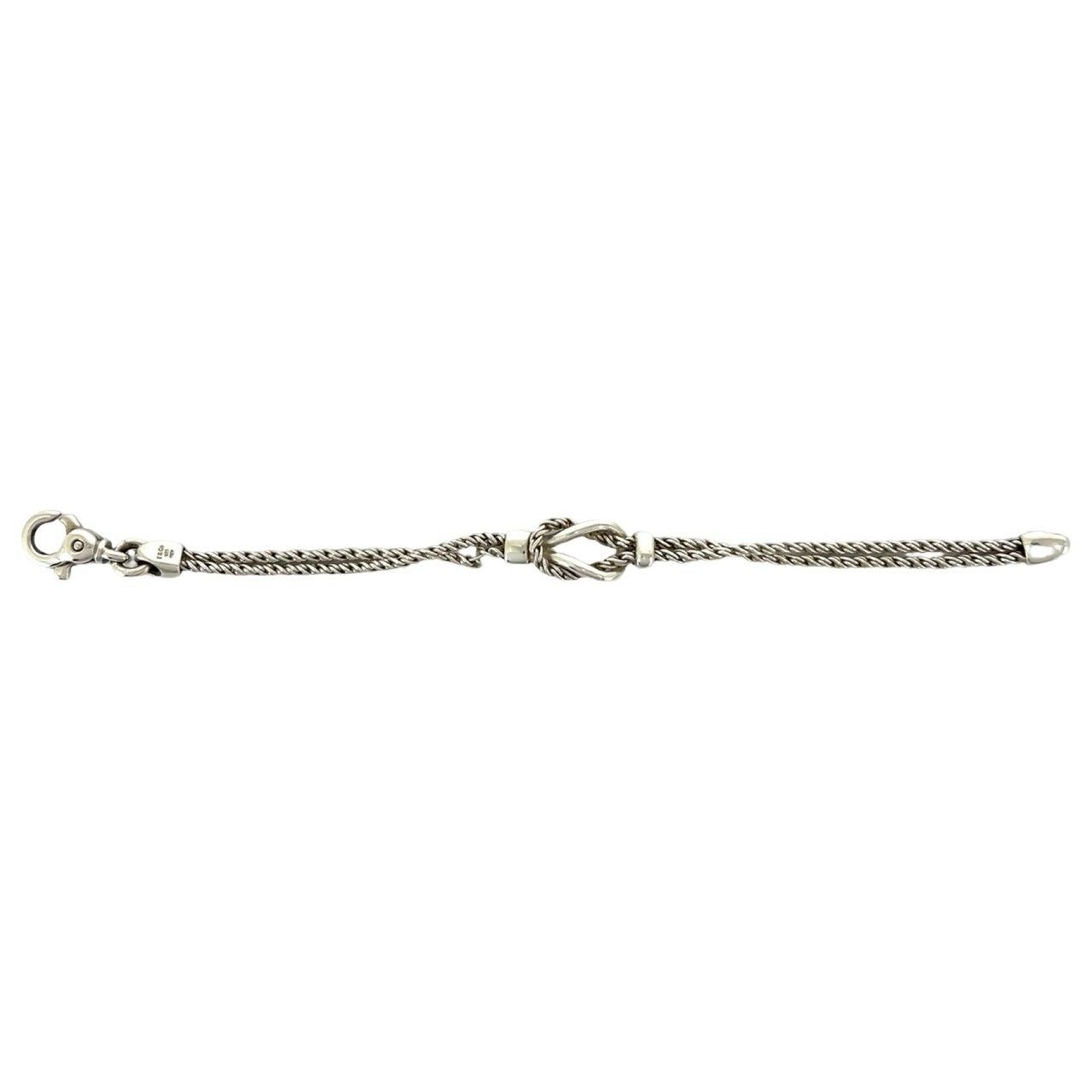 極 美品 箱 袋付き TIFFANY&Co. ティファニー ダブルロープ センター 