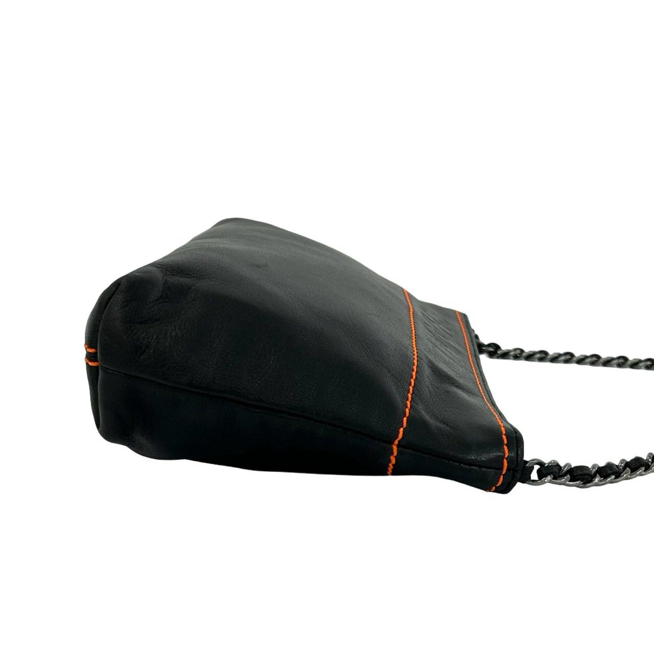 極 美品 シール有 9番台 CHANEL シャネル ロゴ 型押し ラムスキン
