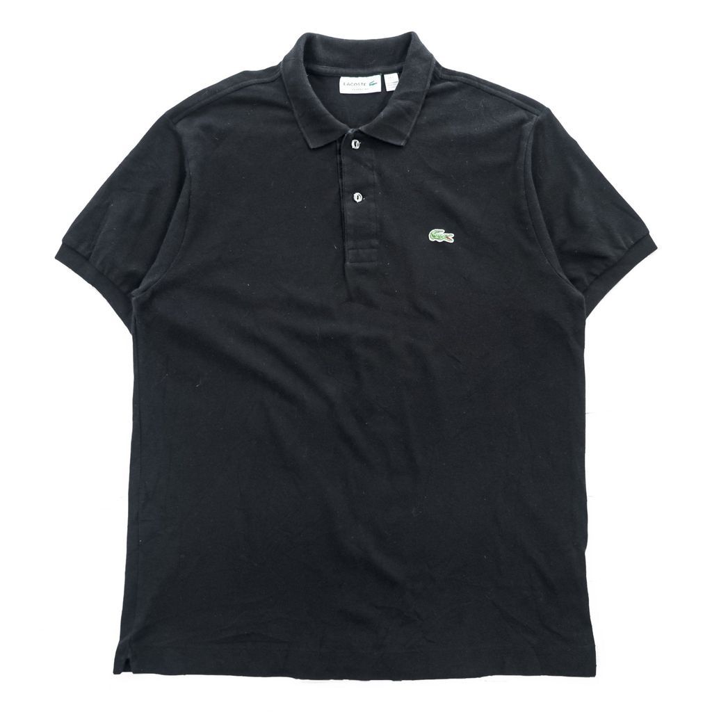 LACOSTE ラコステ CLASSIC FIT 半袖 ポロシャツ L ブラック ワニロゴ
