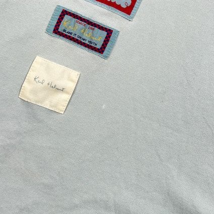 Karl Helmut カールヘルム ロゴ ワッペン デザイン 半袖 Tシャツ M