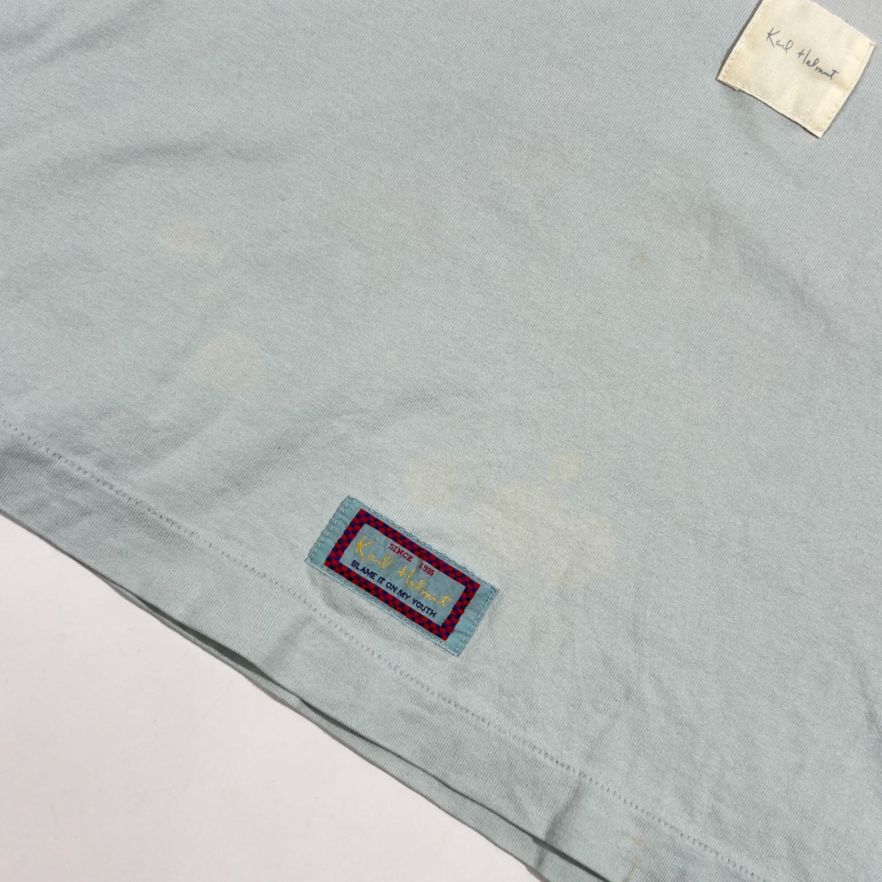 Karl Helmut カールヘルム ロゴ ワッペン デザイン 半袖 Tシャツ M