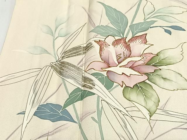 平和屋着物□訪問着 駒刺繍 草花文 金彩 正絹 逸品 CABK0071ua - メルカリ