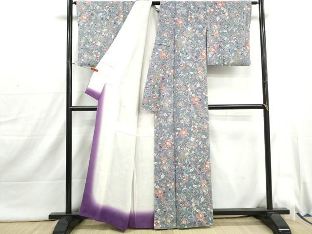 平和屋着物□上質な小紋 更紗花鳥文 正絹 逸品 DABI1856qa - メルカリ