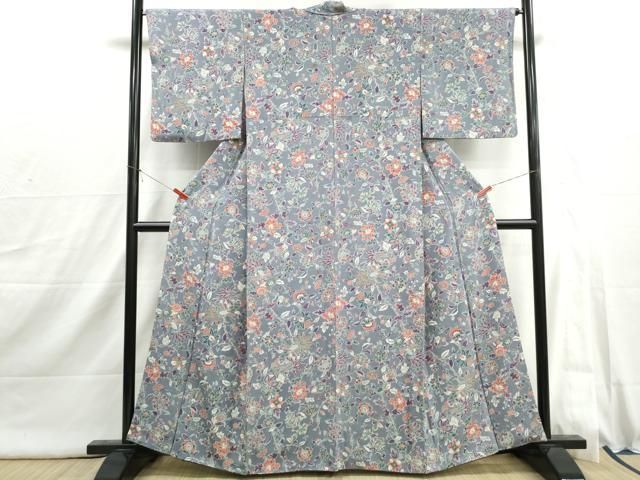 平和屋着物▽上質な小紋　単衣　更紗花文　正絹　逸品　DABE4499az 平和屋着物□上質な小紋 更紗花鳥文 正絹 逸品 DABI1856qa - メルカリ