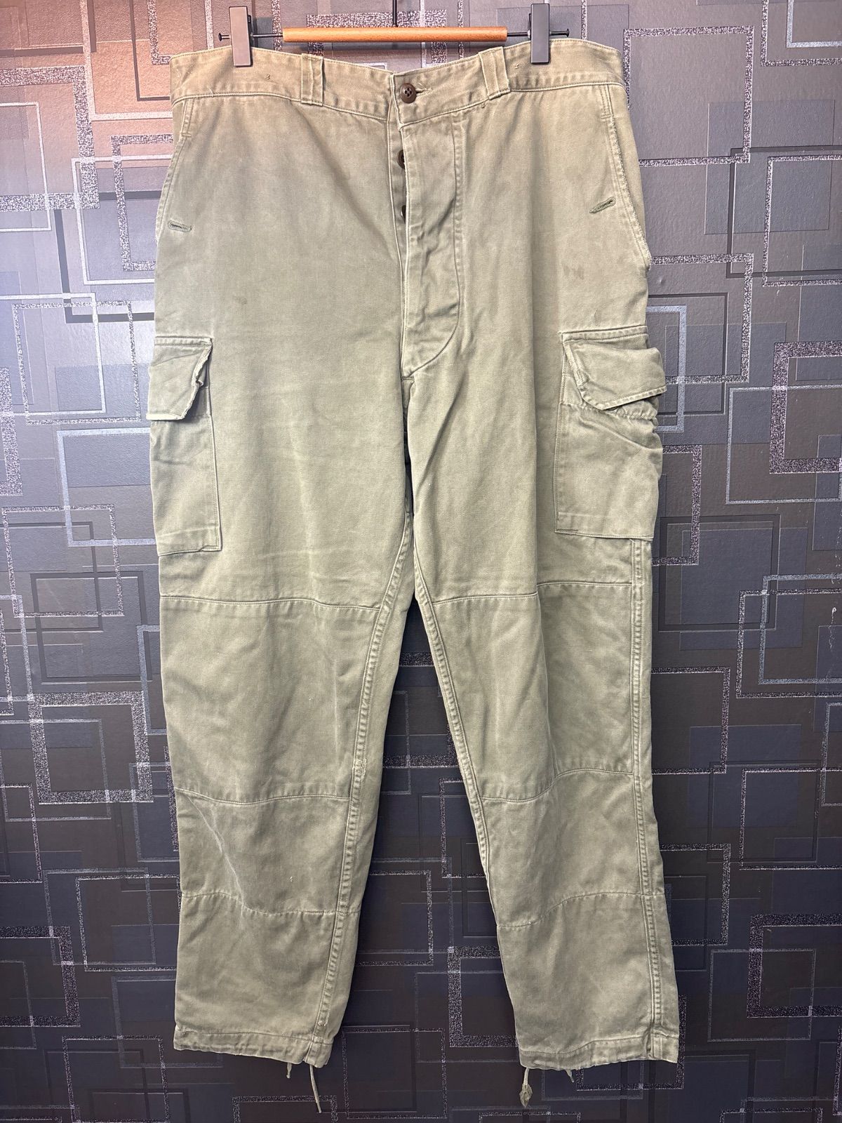 70s French military フランス軍 1973年 M–64 カーゴパンツ ミリタリーパンツ 軍物 送料無料♪