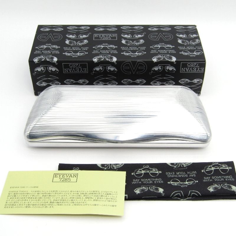 美品 EYEVAN7285 アイヴァン7285 メガネフレーム MODEL.359 度入り