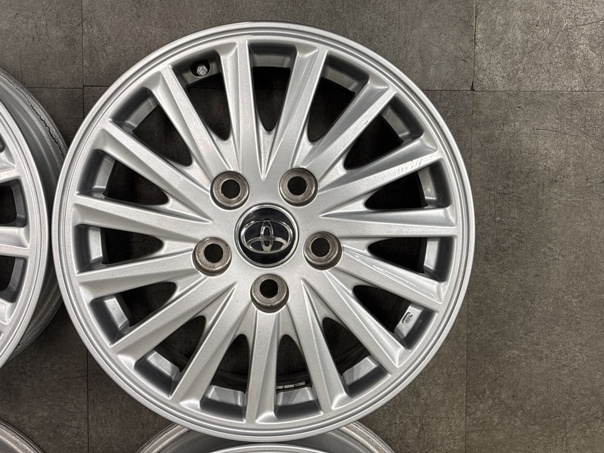 トヨタ純正ホイール80ノア ヴォクシー エスクァイア 15インチ 交換用に】トヨタ 80 ノア ヴォクシー 純正 15in 6J +50 PCD114.3 4本