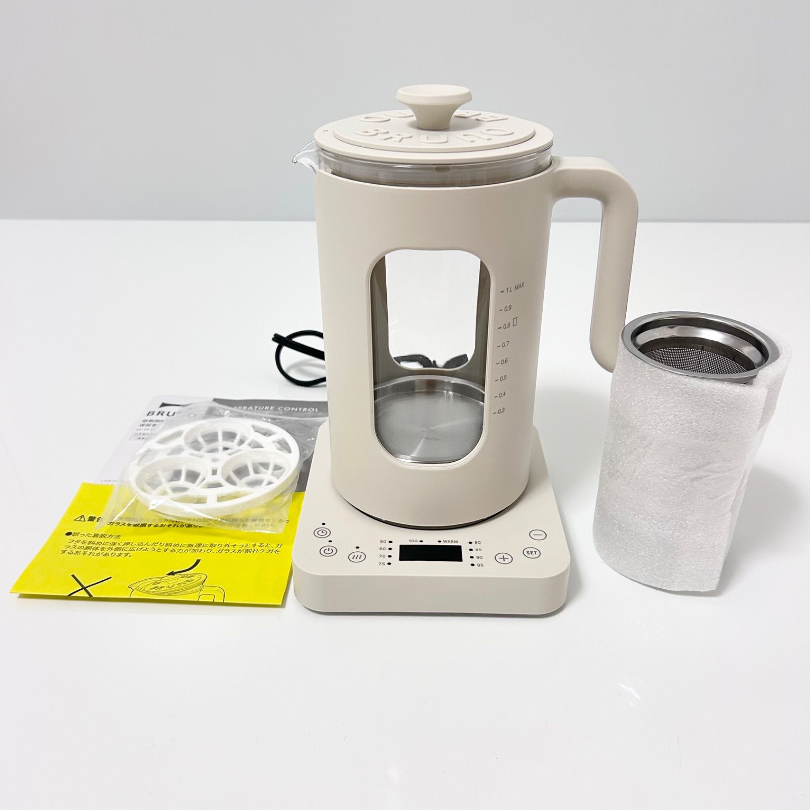 Bruno ブルーノ BOE103 温度調整マルチケトル 1.0L ホワイト - メルカリ