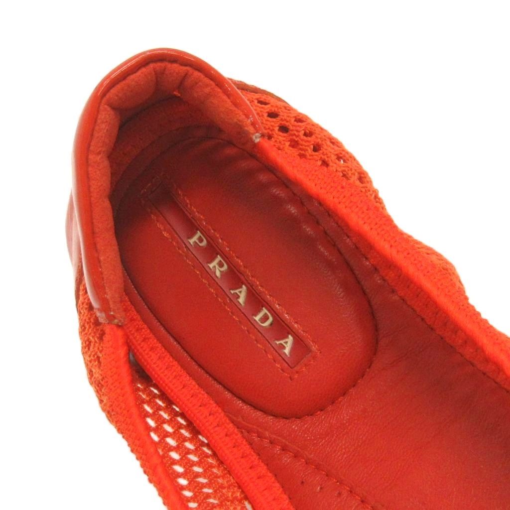 プラダスポーツ PRADA SPORT バレエシューズ ラウンドトゥ エナメル