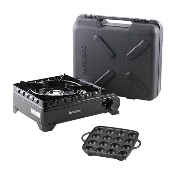 イワタニ 純正品 タフまる ブラック CB-ODX-1-BK ＋ 純正たこ焼きプレート CB-A-TKP セット 岩谷産業pms 57831def