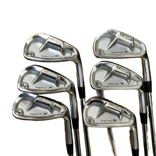 【中古】 ヤマハ inpres X V FORGED 6S アイアンセット IR Dynalite Gold (フレックスS) メンズ 男性用 右利き 右用 Cランク ゴルフクラブ