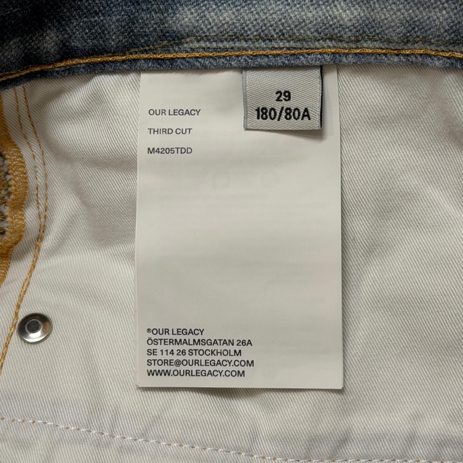 参考上代98000円 Our Legacy 26SS THIRD CUT Digital Denim Print