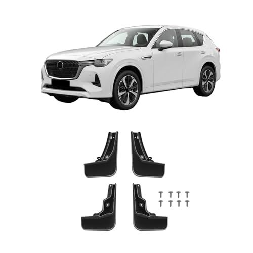 適用 マツダ CX60 マッドガード フェンダー 泥除け スプラッシュガード 外装 耐摩擦 カスタムパーツ フロントリアセット オプション アクセサリー PPプラスチック 4PCS 新型 CX-60 2022年～【ブラック】C60F-DNBas