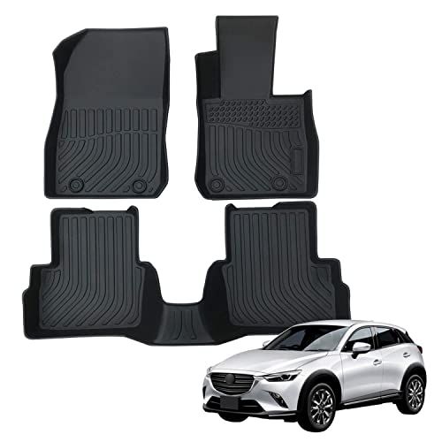 マツダ CX3 Mazda CX-3 防水 フロアマット 純正 車種別専用 滑り止め カーマット TPE材質 3D立体 ラバーマット 2015 2016 2017 2018 2019 2020 2021 2022 2023年式適合 運転席+後部座席 3Pセas 13,832円