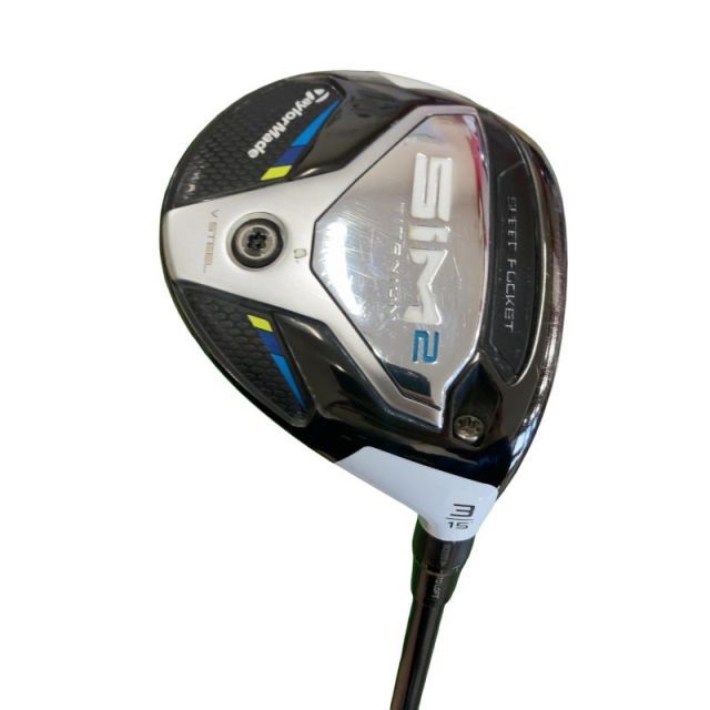 【中古】 テーラーメイド SIM2 3W USA フェアウェイウッド FW 純正特注シャフト (フレックスS) メンズ 男性用 右利き 右用 Cランク ゴルフクラブ