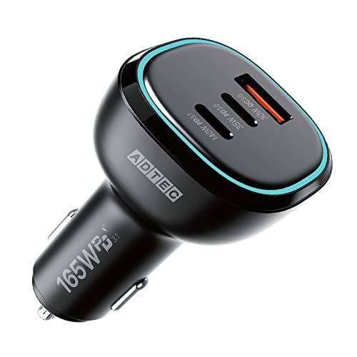 確認用 Nアドテック シガーソケット PD3.1 車載充電器 165W 3ポート 【USB