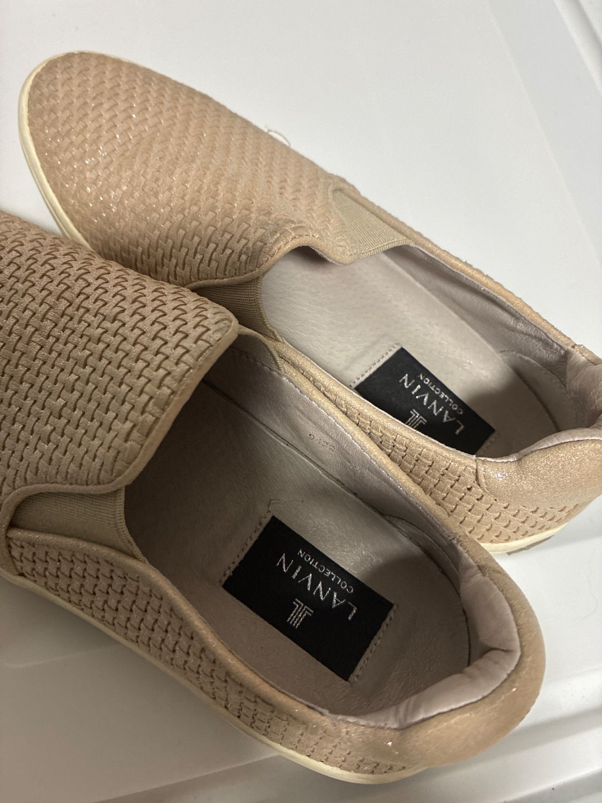 ☆308☆LANVIN Collection ランバン コレクション ラメ感 スリッポン