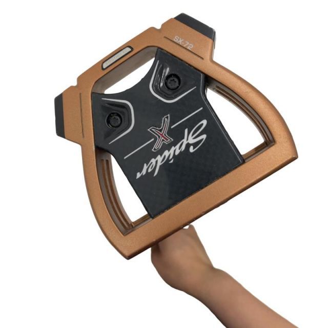 【中古】 テーラーメイド Spider X COPPER/WHITE シングルベンド 34インチ パター PT スチール(ブラック) (フレックスその他) メンズ 男性用 右利き 右用 Cランク ゴルフクラブ