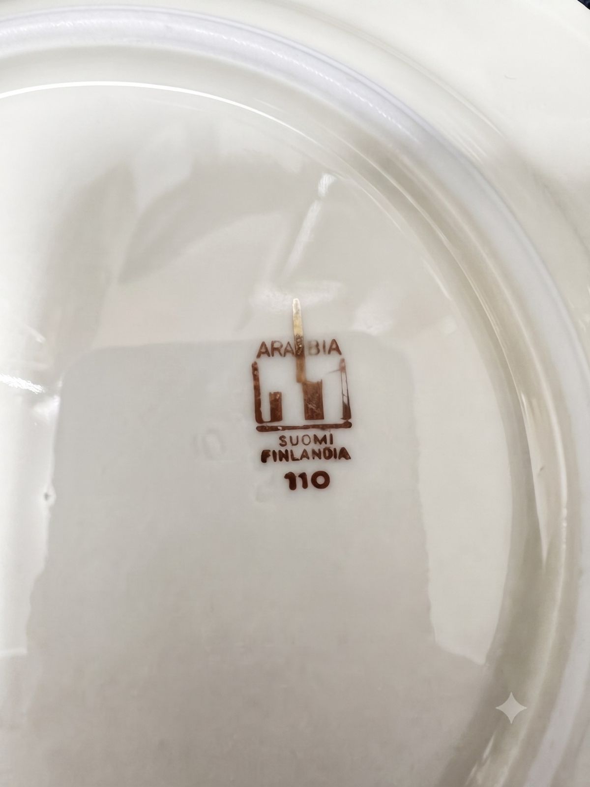 ARABIA 金彩 プレート フィンランド 約23cm 北欧ヴィンテージ食器