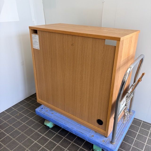 配送不可、現地引取のみ、リユース品】無印良品 木製 キャビネット