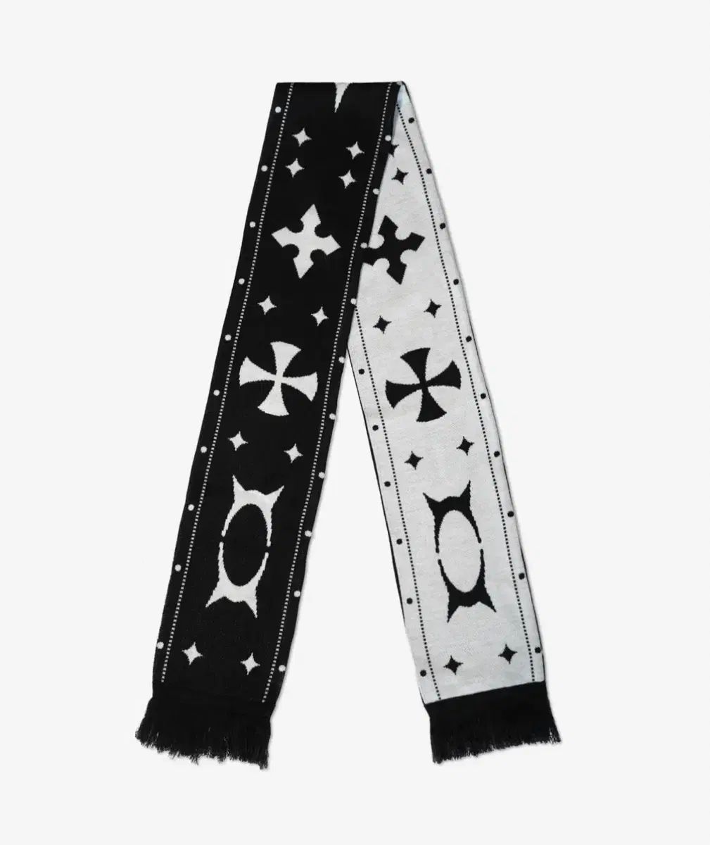 CRITIC WORMHOLE JACQUARD MUFFLER BLACK マフラー