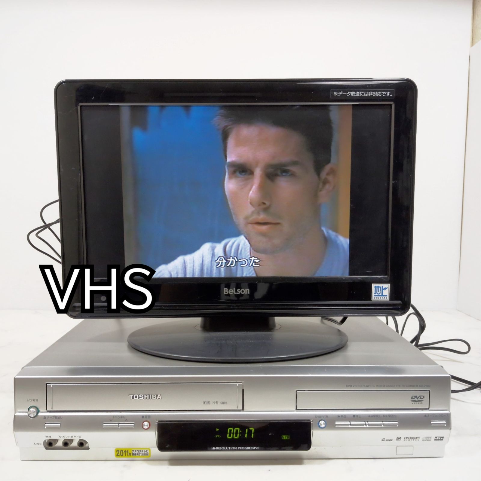 TOSHIBA VHSビデオデッキ一体型DVDプレーヤー SD-V700 - メルカリ
