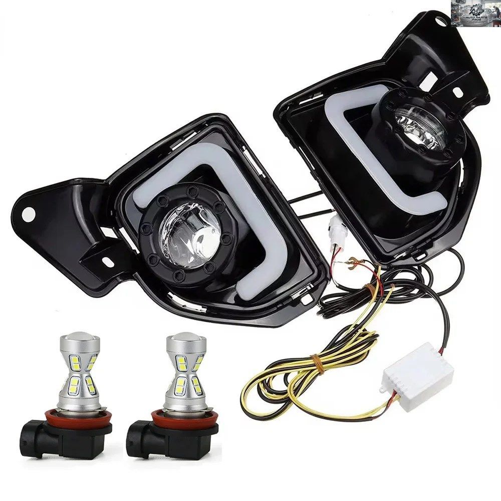 ウォーターフォールライト LED DRL デイタイムランニングライト フォグランプ H11バルブ 6000K~6700K トヨタ ハイエース 2014 - 18