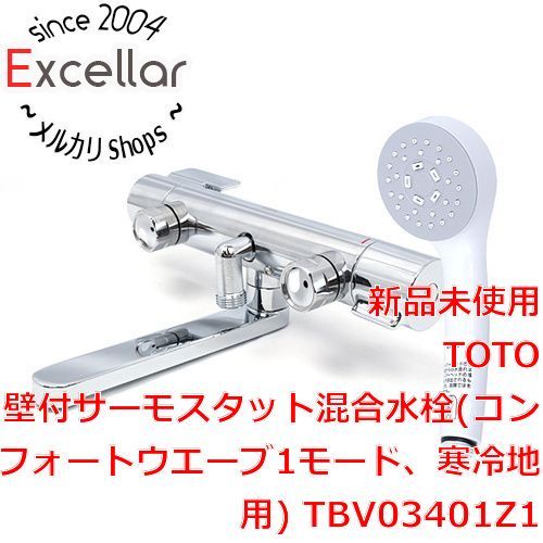 [bn:18] 【新品訳あり(箱きず・やぶれ)】 TOTO　壁付サーモスタット混合水栓 寒冷地用　TBV03401Z1