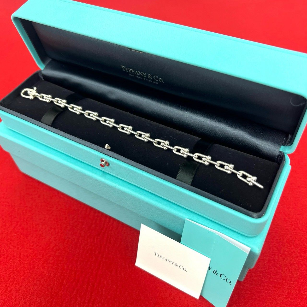 【美品・箱付き】TIFFANY & Co. (ティファニー) シルバー925 極 美品 箱付き TIFFANY&Co. ティファニー ハードウェア スモール