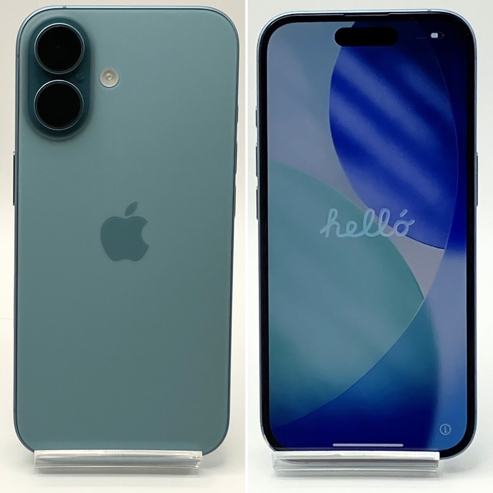 iPhone16 128GB SIMフリー ティール 純正バッテリー94% - メルカリ