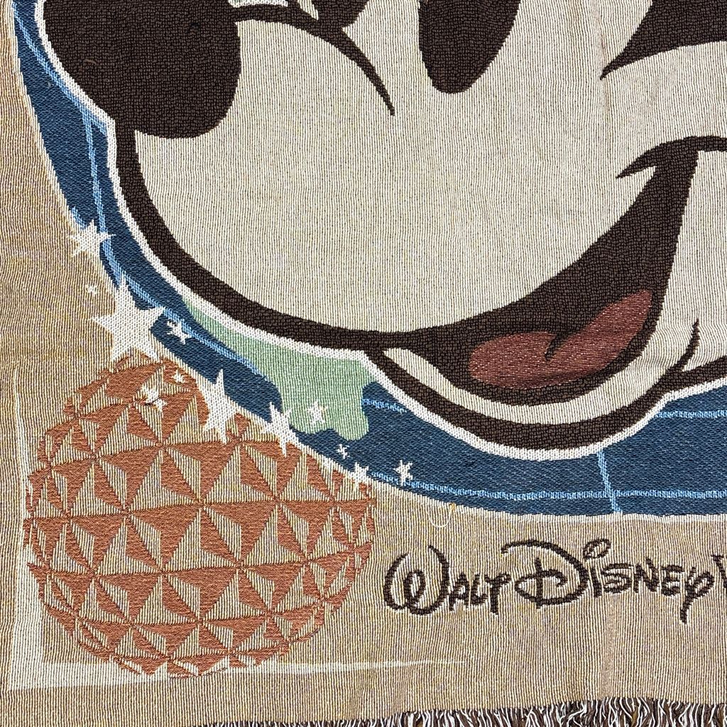 vintageラグ ブランケット マルチカバー タペストリー ミッキーマウス