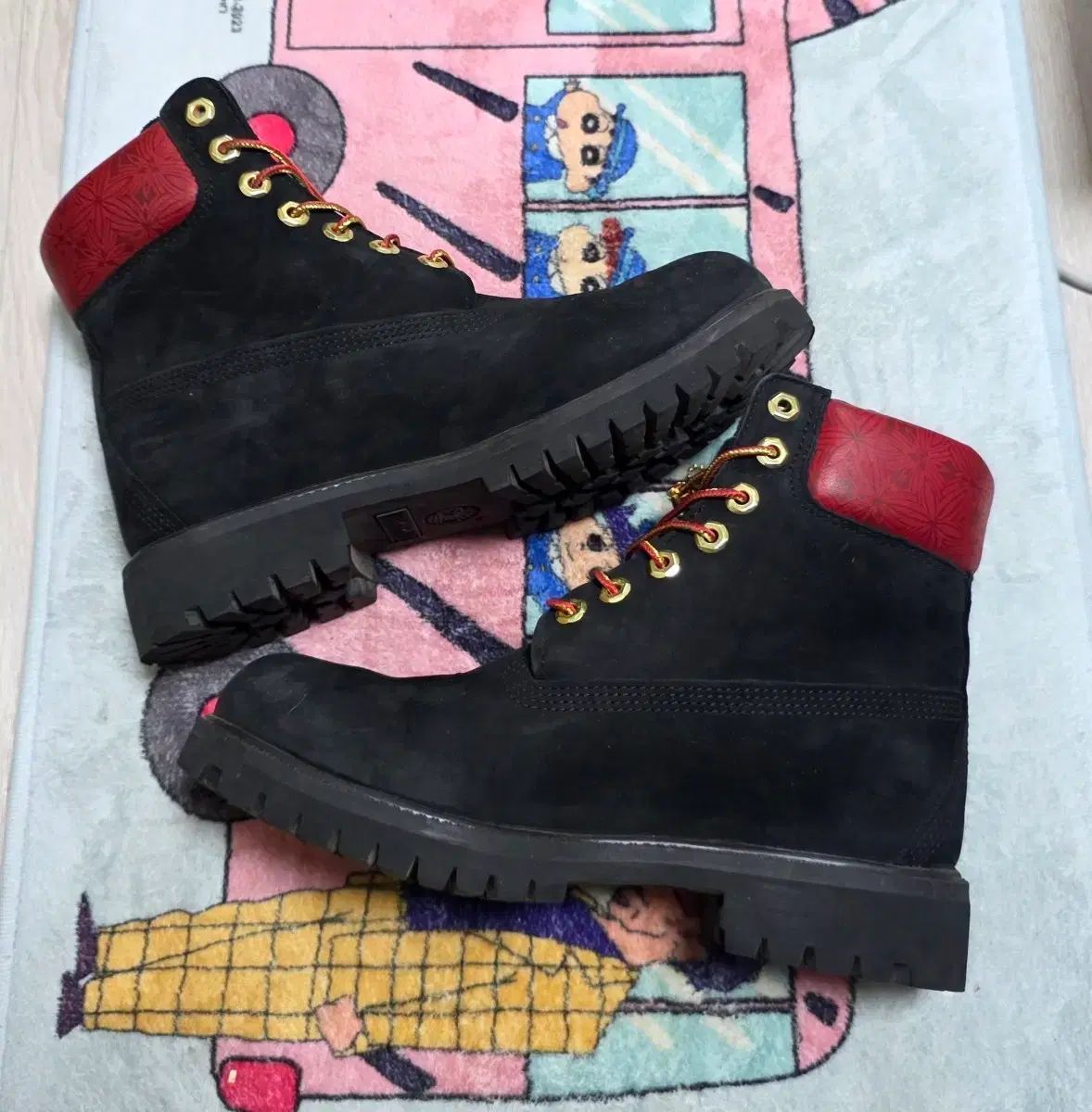 Timberland 6インチ メンズ ブラックu0026レッド ブーツ 255 【公式通販】