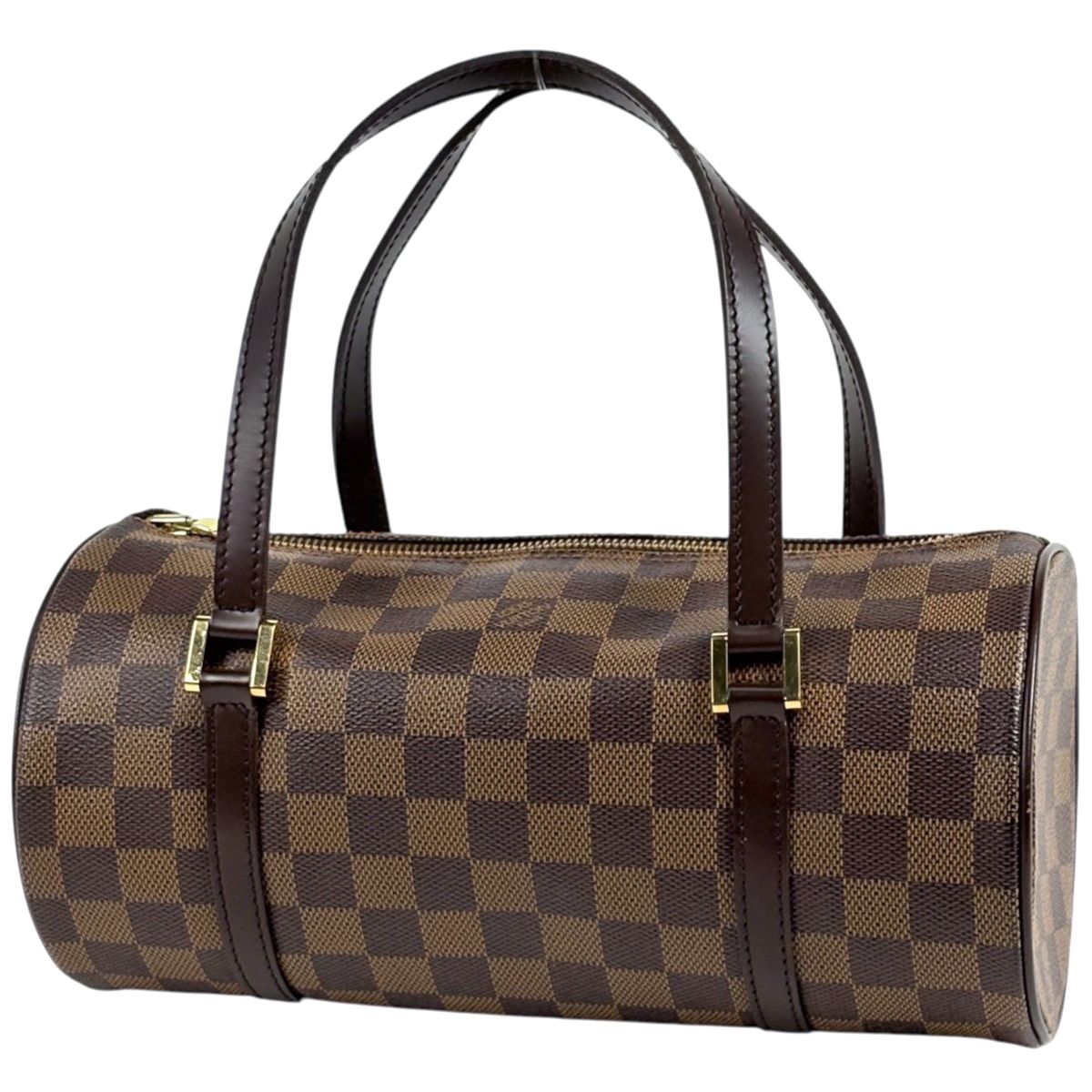 ルイ・ヴィトン Louis Vuitton パピヨン26 ハンドバッグ バレルバッグ 筒型 ダミエ ブラウン N51304 レディース 【中古】 81,400円