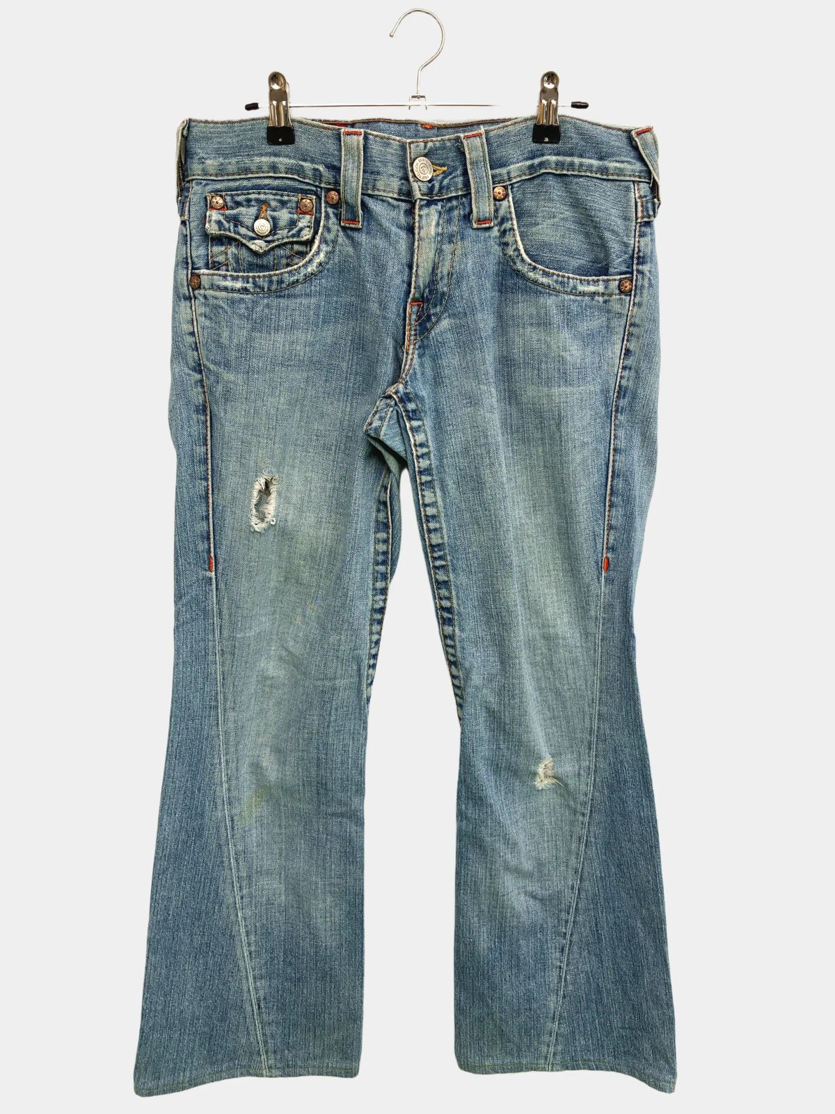 True Religion トゥルーレリジョン デニムパンツ ROW28 SEAT33 スカイ