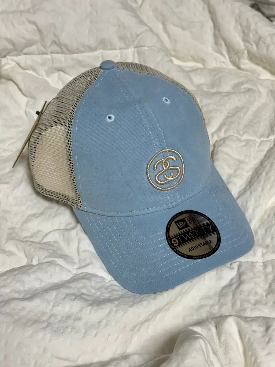 レアカラー 新品 STUSSY NEW ERA 9TWENTY メッシュキャップ ブルー